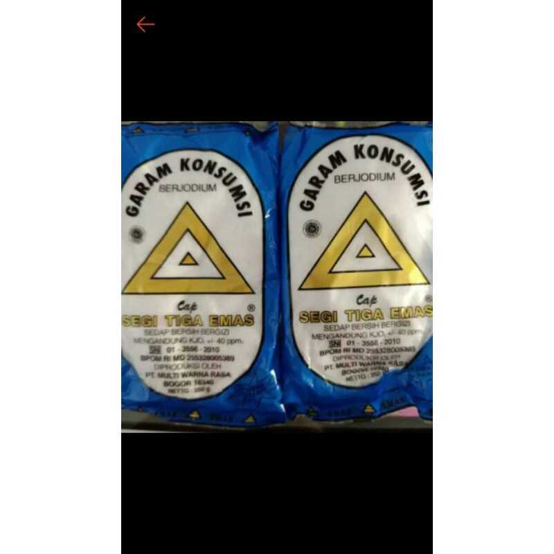 

Puri Segar Shop, Garam Cap Segitiga Emas 250 Gram/ Garam Beryodium