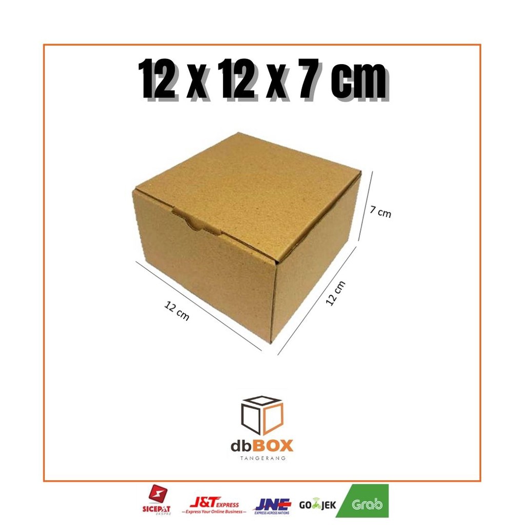 

Kardus 12x12x7 cm | Box Die Cut dan Easy Usage | Box Kue Tart | Box Aksesoris | Box Pizza | Box Kue Kering 250gr Isi 1 Toples