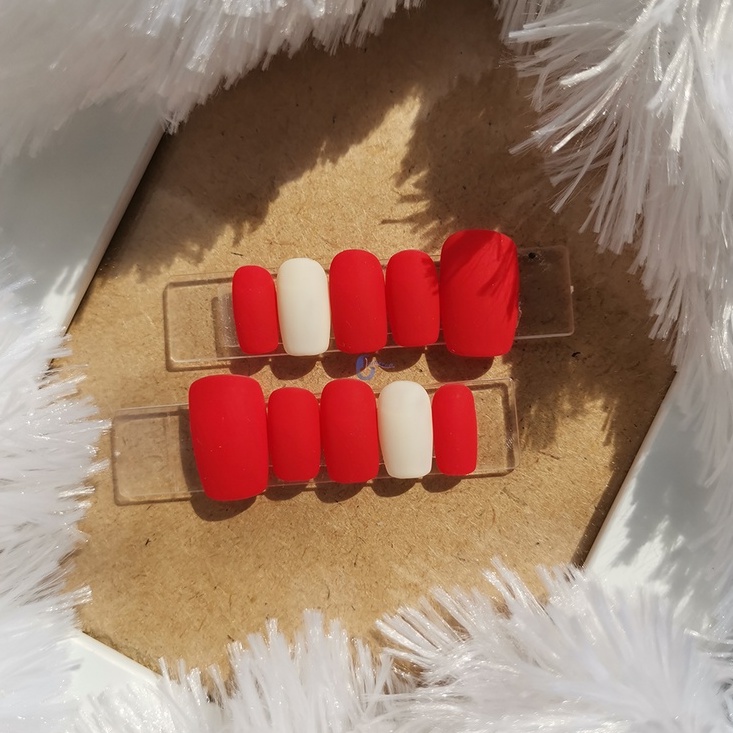 Custom Fake Nails Kuku Palsu Plain Color Polos Nail Art Press on Nails by Vanna Nails
