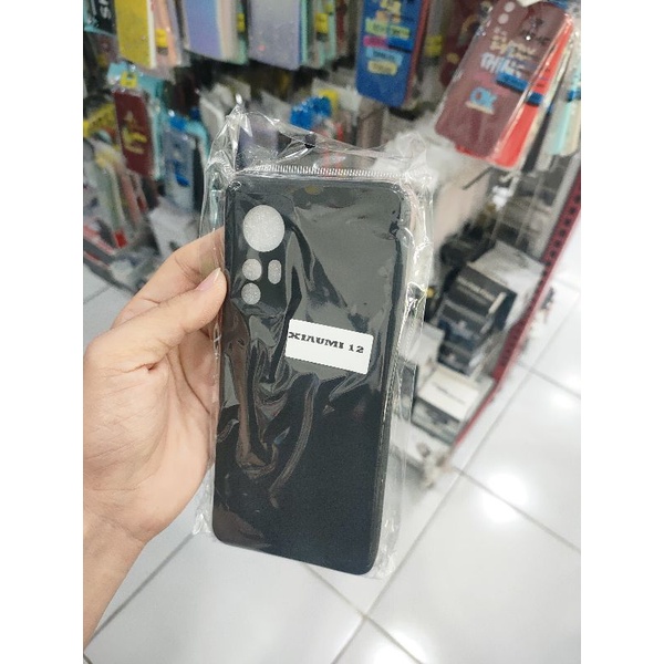 Xiaomi 12 Xiaomi 12 Pro Case Soft Black Premium Silikon Hitam Slim Matte