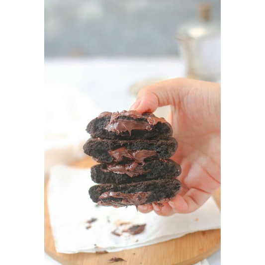 

Noir Chocolate Baked Soft Cookies Melted Gluten Free