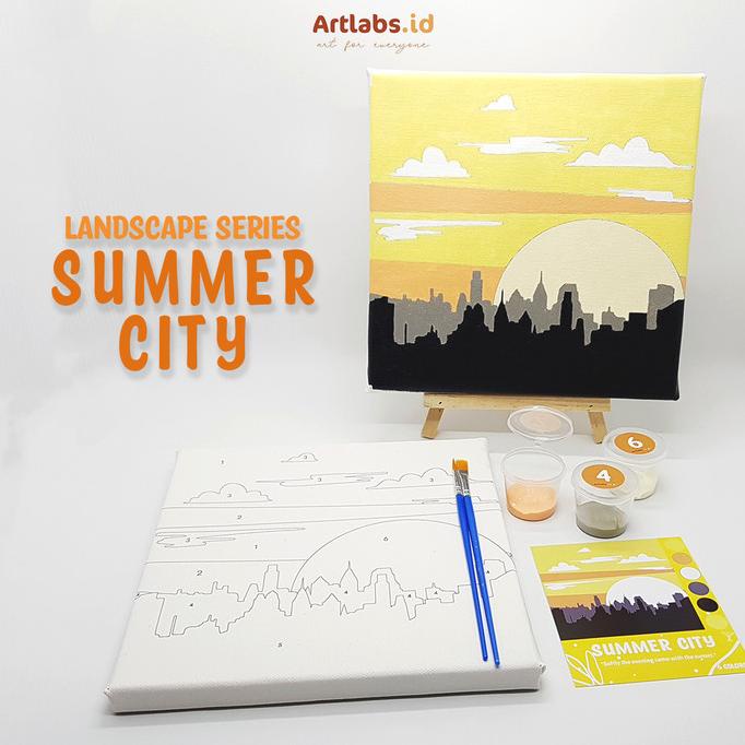 

TERMURAH SUMMER CITY - Paint By Number 6 Color [ Landscape Series]|Painting Kit/CAT AKRILIK SET/CAT AKRILIK SET 24 WARNA/CAT AKRILIK PASTEL/CAT AIR/CAT AIR LUKIS SET/CAT AIR GIOTTO/KUAS LUKIS 1 SET/KUAS LUKIS KECIL/KUAS LUKIS LENGKAP/KANVAS LUKIS/KANVAS