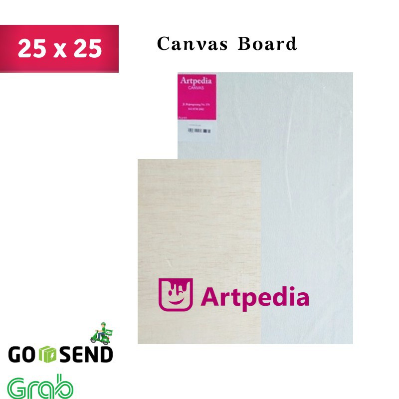 

Kanvas Board /Kanvas Pipih 25X25 cm / Canvas Board 25 x 25 cm