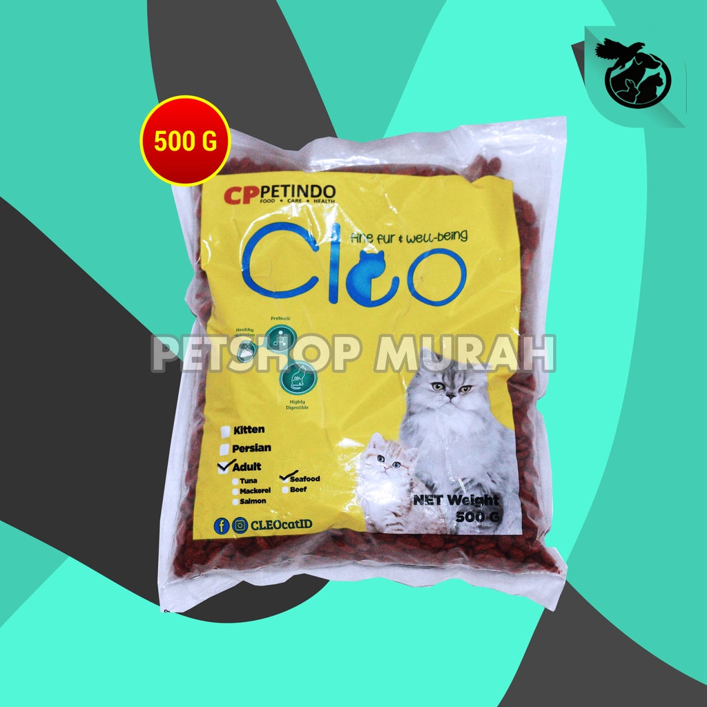 Makanan Kucing Cleo Adult Repacking 500 gram