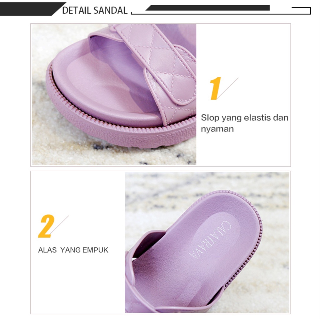 Sendal Jelly Sandal Wanita Rumahan Sandal Selop | 1604-2