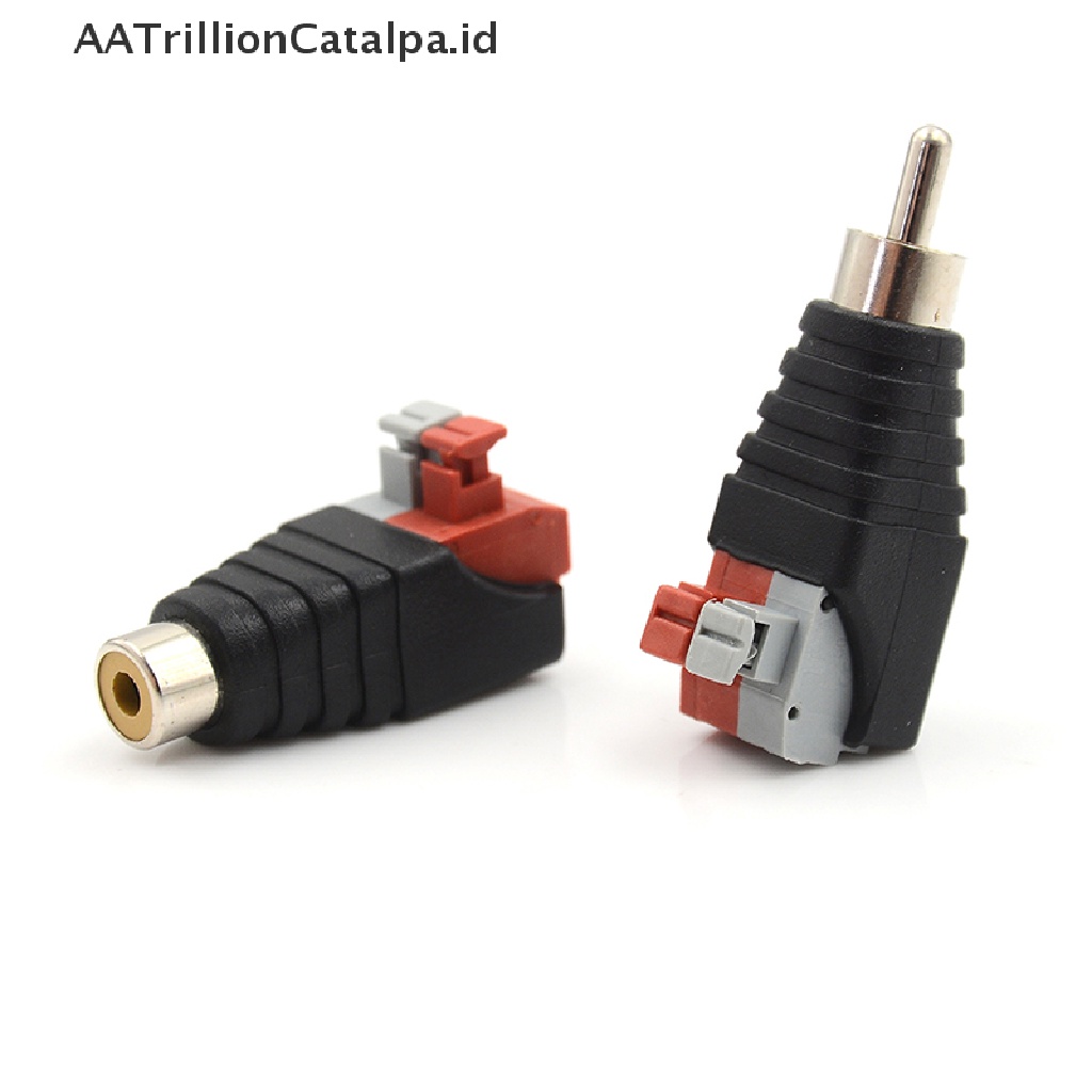 5pcs adapter Konektor jack audio a / v Ke rca male Untuk speaker