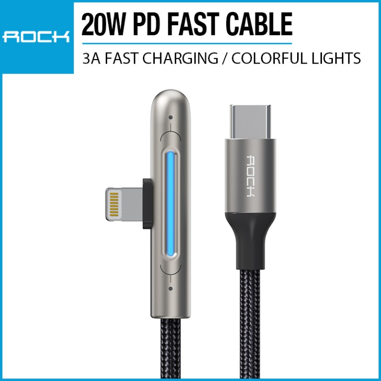 ROCK M3 Lightning PD Gaming Data Cable 20W 100CM RCB0811