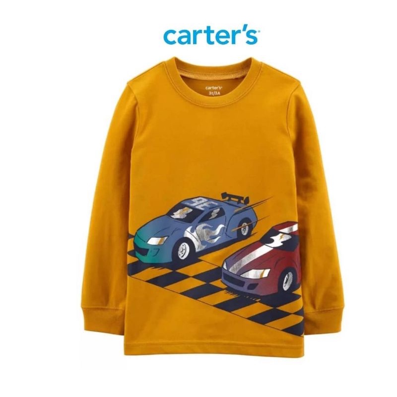 Carter's - Kaos Anak Bayi Laki | Size 3, 6, 9 bulan-Racing Cars