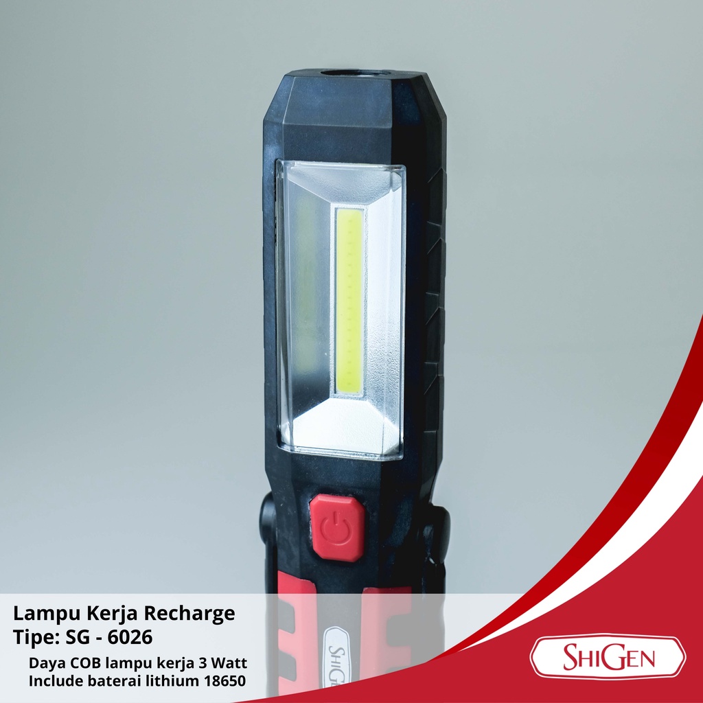 Lampu Kerja / Lampu Darurat Gantung Multifungsi LITHIUM Shigen SG-6026
