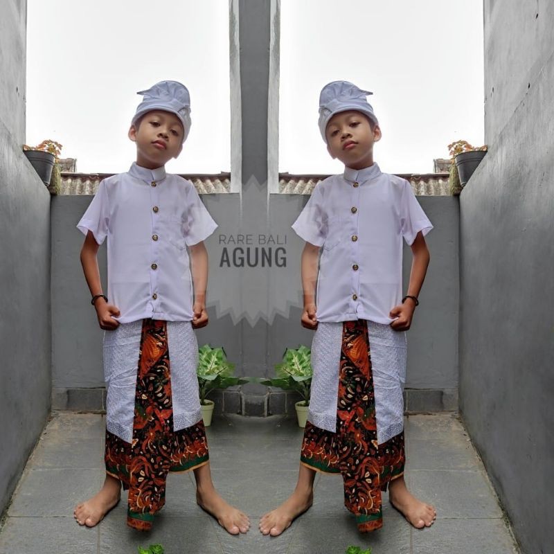 Baju Semi Safari Rare Bali Agung//Pakaian Adat Bali Anak//Baju Adat Anak