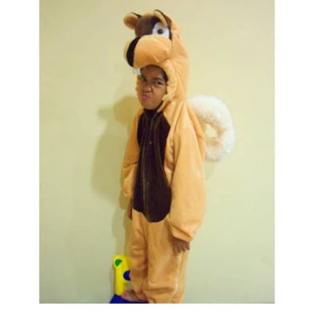 BAJU KOSTUM KARAKTER HEWAN TUPAI-KOSTUM TUPAI ANAK TK