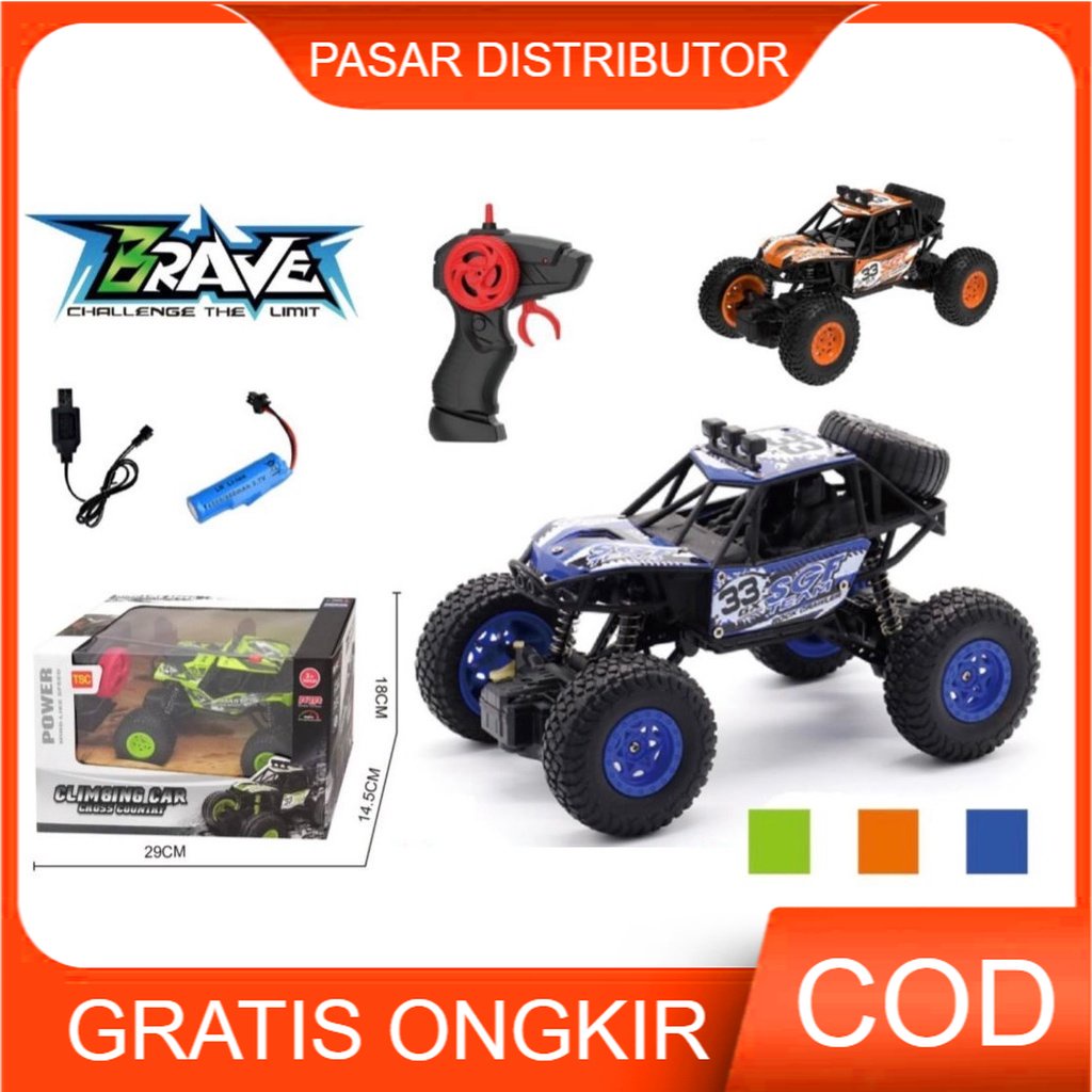 Mainan Anak RC POWER CLIMBING CAR Mobil Remote Control Cross Country