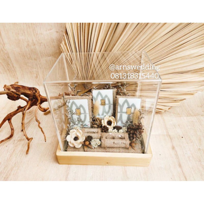 Box LM Logam Mulia Box Mahar Logam Mulia Kotak LM Kotak Logam Mulia Box Akrilik Kayu Jati Belanda