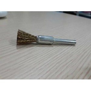 Sikat Kawat Kuningan 3/8 (10mm) Gagang 6 mm KINIK