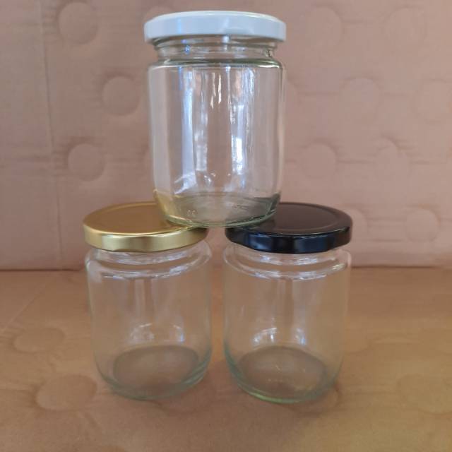  Botol kaca selai  jar kaca  250 ml 100 BARU Shopee 