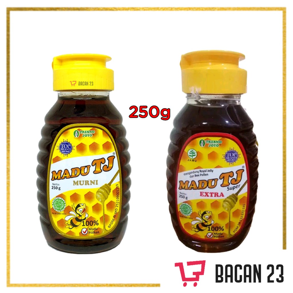 Madu Tj (250gr) (Murni &amp; Super Murni) / Madu Botol Tresnojoyo / Bacan 23 - Bacan23