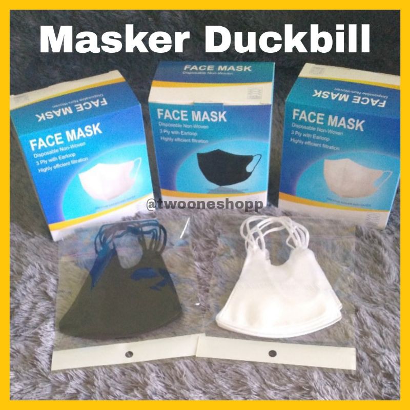 MASKER DUCKBILL MASKER DUKBIL 1 BOX ISI 50 PCS