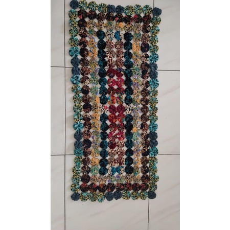 taplak kain perca persegi panjang ukuran 45x94 cm