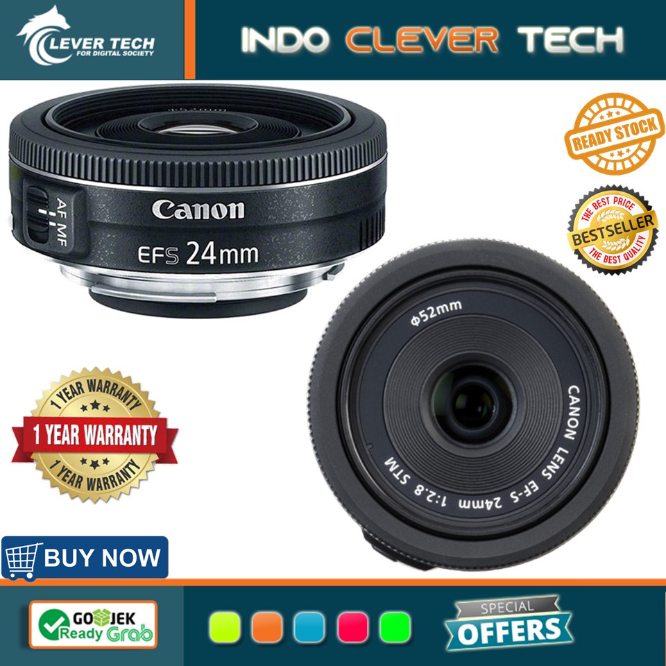 Canon EF-S 24mm f/2.8 STM - Garansi Resmi