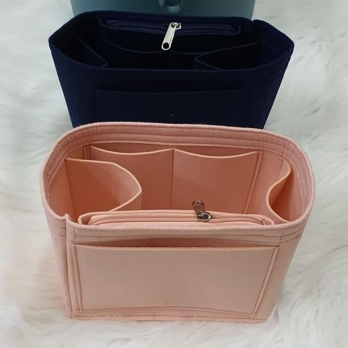 bag organizer side zipper for longchamp / goyard h neverfull /totebag - red, Large SZ