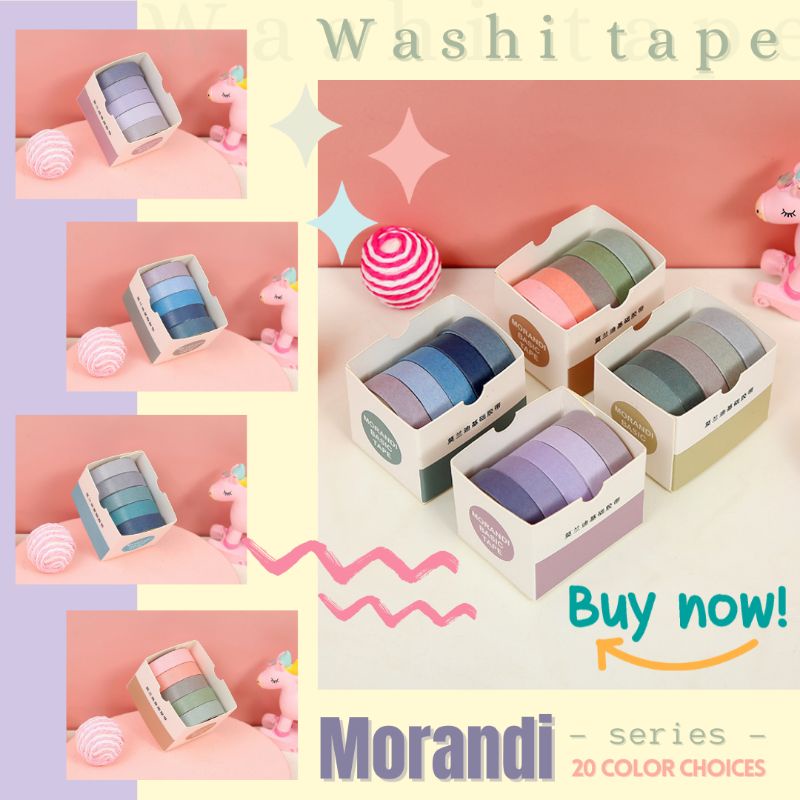 

1 ROLL Washi Tape_Plain colors(20colors) MORANDI series