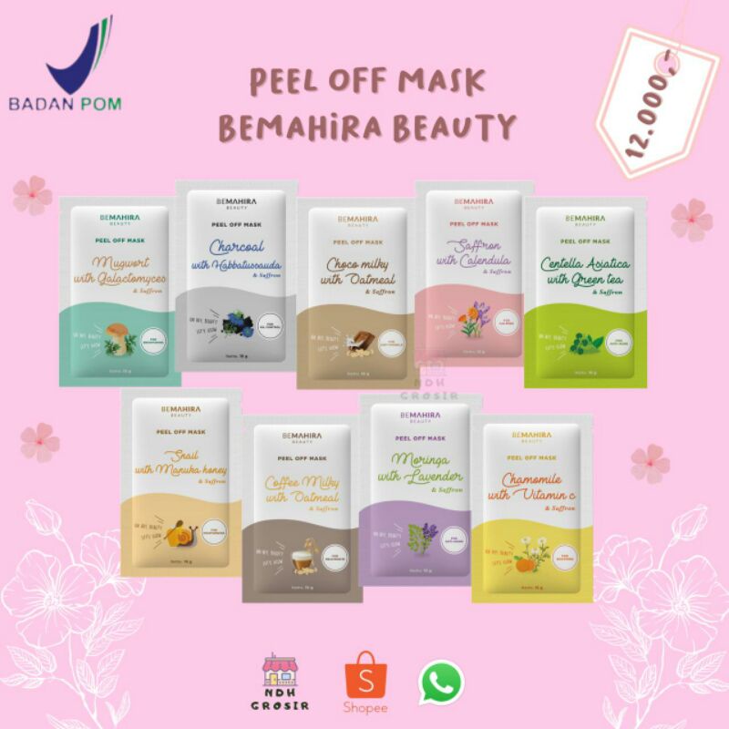 (BPOM) PEEL OFF MASK BEMAHIRA-MASKER PEEL OFF FREE GIFT