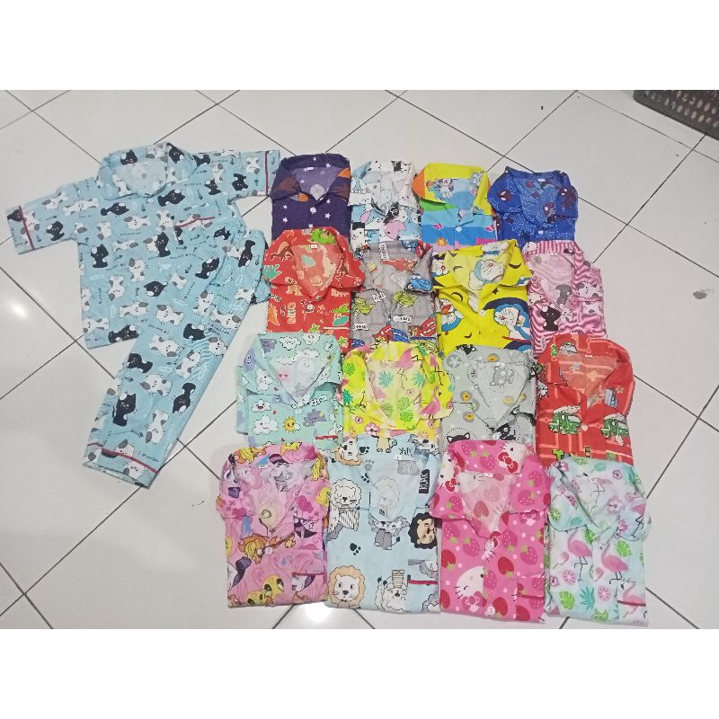 PROMO PIYAMA ANAK 1-5 THN BAHAN POLY MIKRO LOKAL