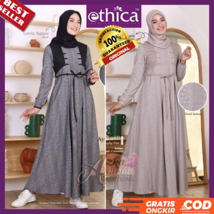 BAJU GAMIS TERBARU 2022 GAMIS ETHICA AYUMI 288 GAMIS MODERN GAMIS SIMP DFHBF61662