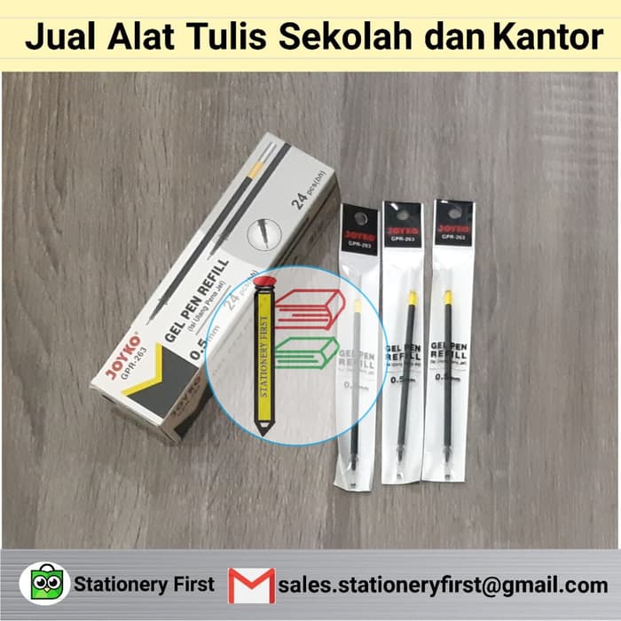 

NEW Refill Gel Pen Joyko JK-100NT ( GPR-263 ) - Hitam