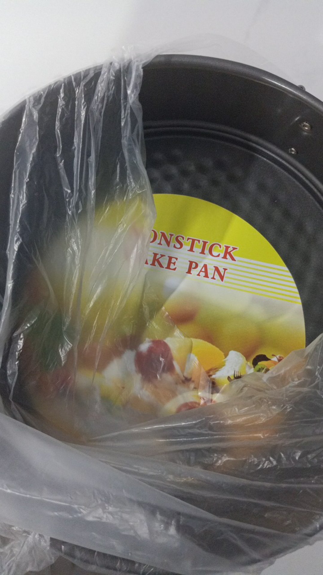 Mic 7 / 8 Logam Bulat Non-stick Kue Berbentuk Kue Alat Memanggang Nampan Timah