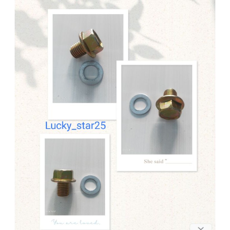 Baut Tutup Oli Honda Baut 17 atau 12mm Kunci 17 Drat 1,5