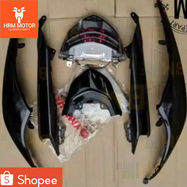 SAMBUNGAN BODY MIO SOUL GT 1 SET Sambungan body mio soul GT hitam