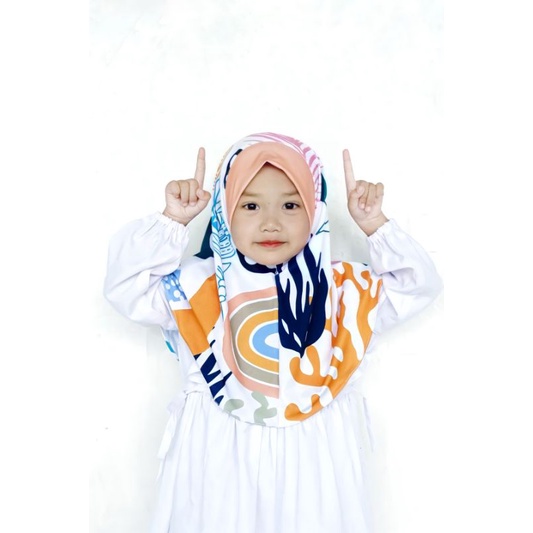 HIJAB INSTANT ANAK KARAKTER MOTIF ABSTRACK AESTETIC / HIJAB ANAK KARAKTER / HIJAB INSTANT LUCU