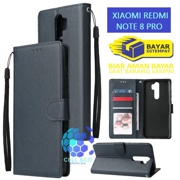 Flip cover XIAOMI REDMI NOTE 8 PRO Flip case buka tutup kesing hp casing flip case leather wallet