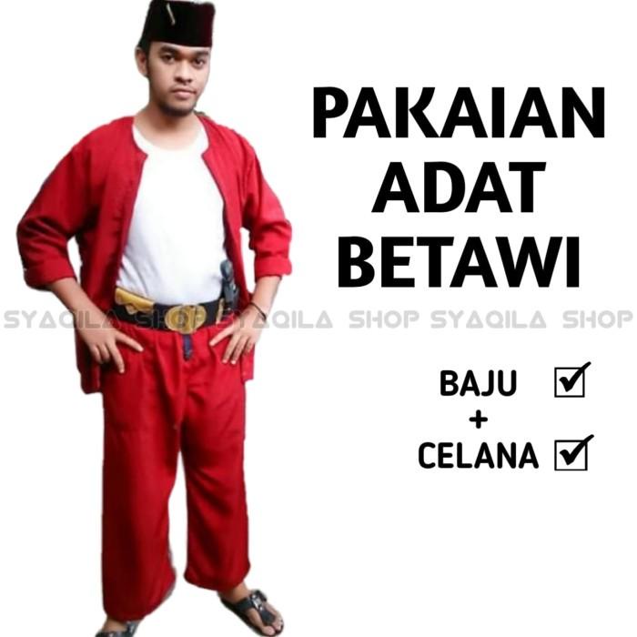 Adat | Pakaian Adat Betawi Setelan Atasan Dan Celana Pangsi