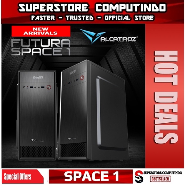 Alcatroz Futura Space 1 Excellent ATX PC Case 450W - Garansi 1 Tahun