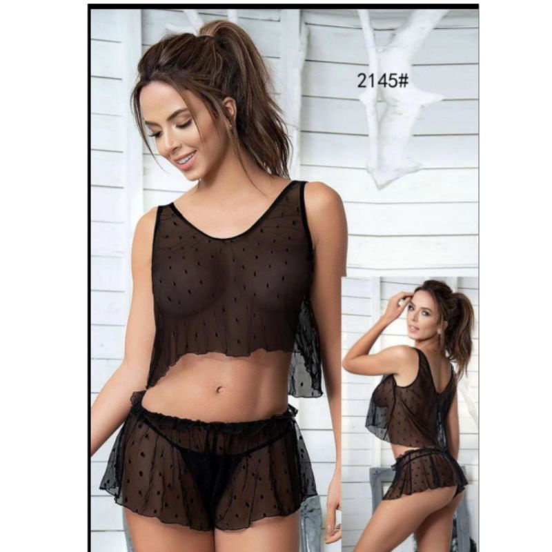 LINGERIE SEXY 98 -  setelan celana transparan