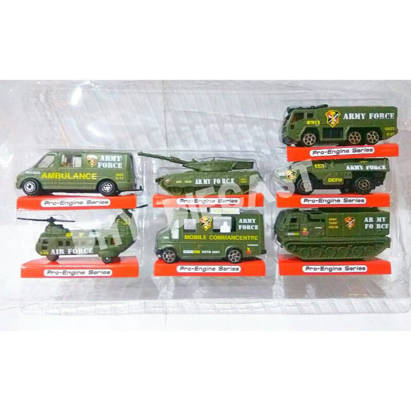 Mainan Diecast Street Machine Pro Engine 7pcs Military