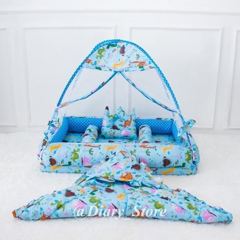 Kasur Bayi Kelambu Lengkap Dengan Selimut Tempat Tidur Babyberkualitas