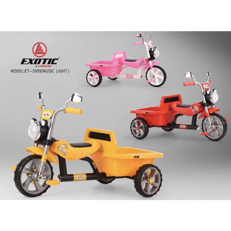 TRICYCLE/SEPEDA RODA TIGA ANAK ET-5999 MUSIK LIGHT EXOTIC