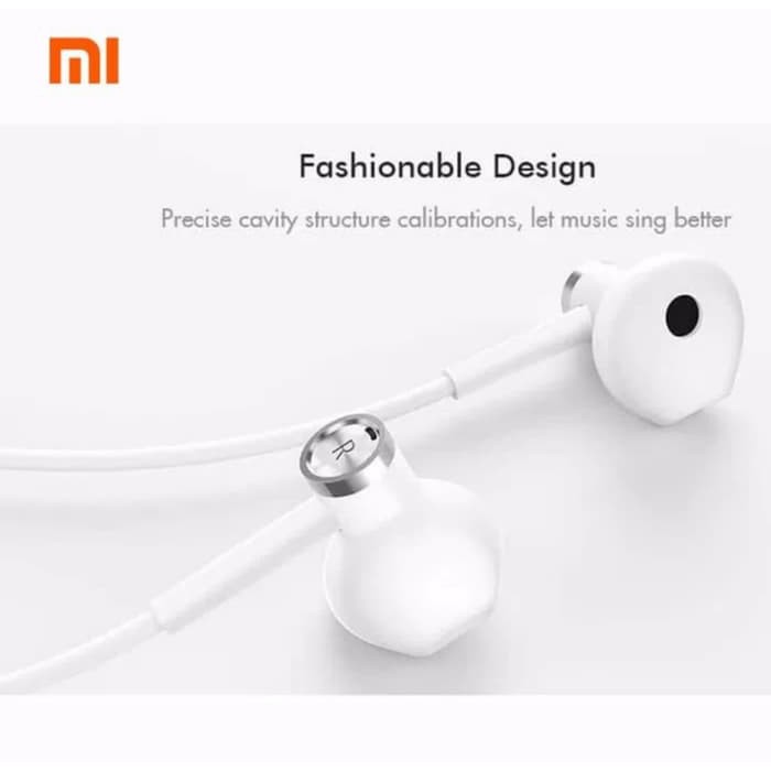 Headset Handsfree Xiaomi Hi-Res Original OEM Audio Jack 3.5mm Mi Dual Driver Earphone Xiaomi