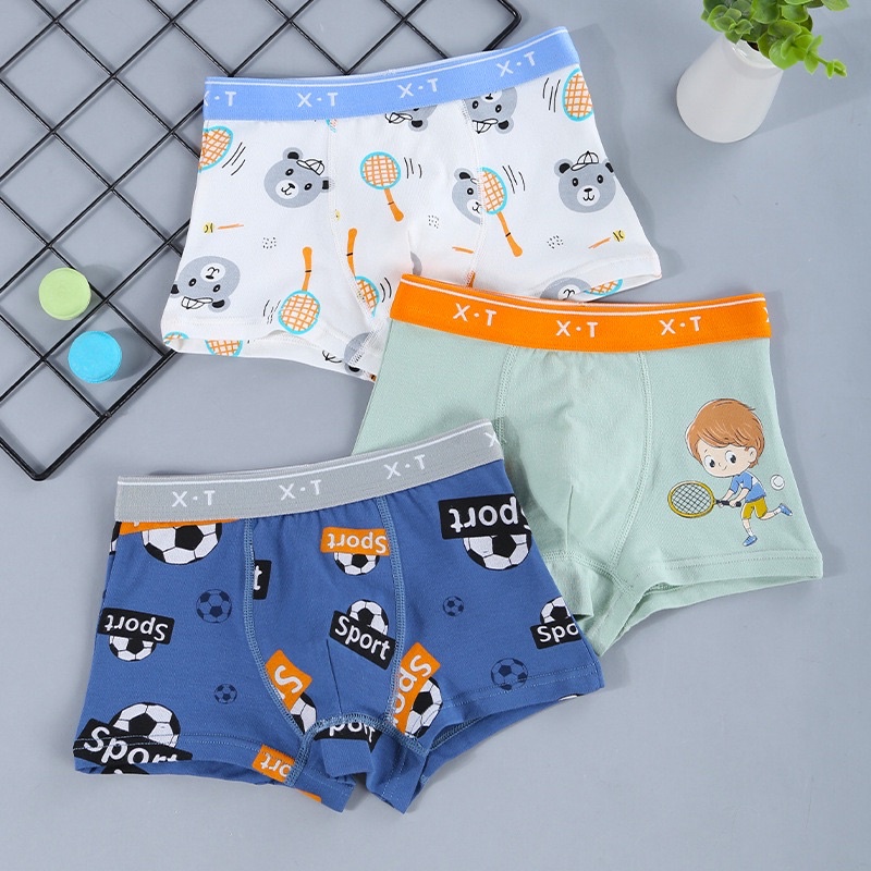 SET CELANA DALAM / UNDERWEAR BOXER / SEGI EMPAT ANAK LAKI LAKI PER BOX ISI 3 PCS