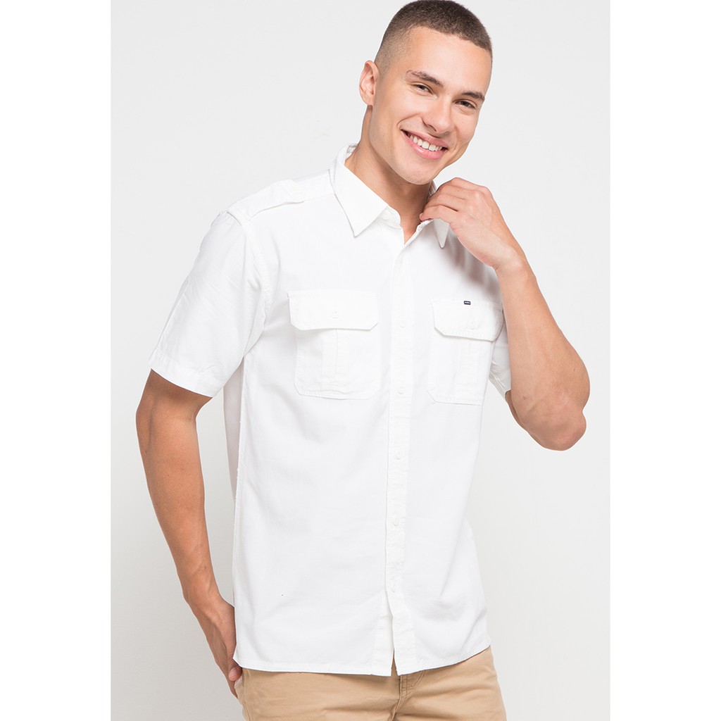 Kemeja Lengan Pendek Pria MGee 3451C Original Ranger C001 White