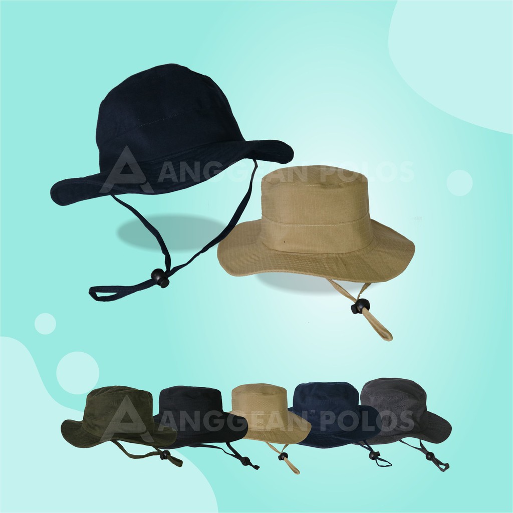 Topi Rimba Polos Rimba Hat Topi Gunung Pria Wanita