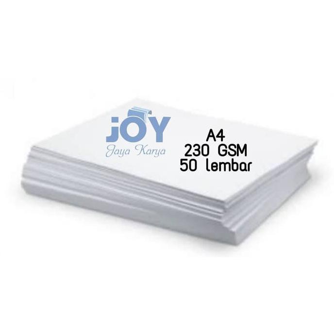 

230 GSM Kertas Art Paper / Carton / Karton A4 Putih Glossy 230GSM