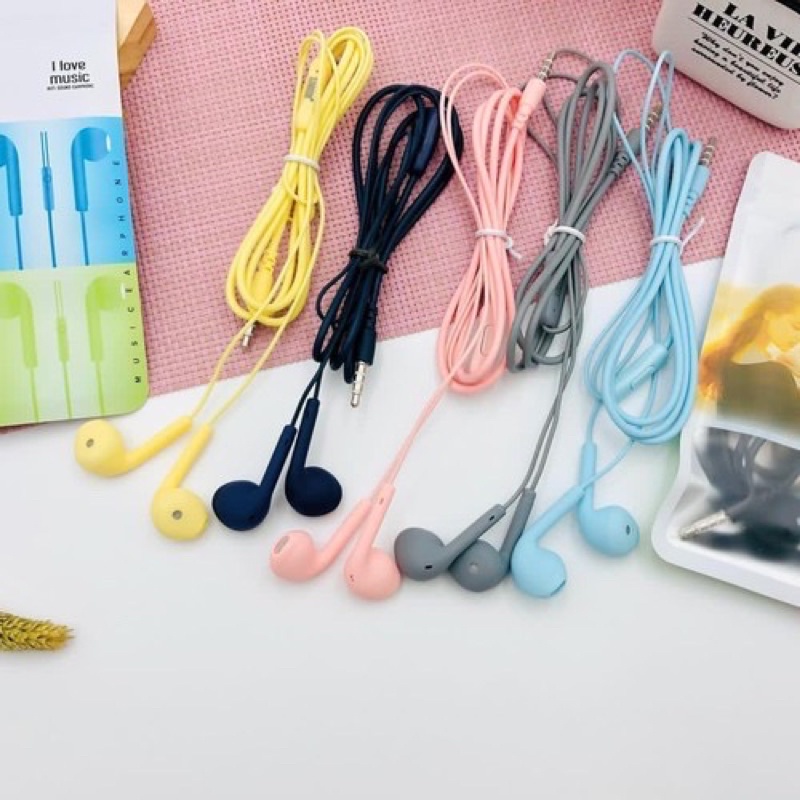 HF Headset Stereo Hf U19 U88 Extra Bass Warna Macaron Harga Murah