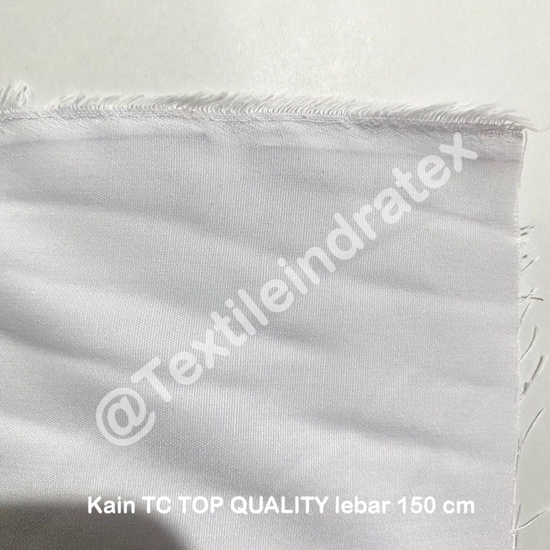 ( per 1 roll  ) Kain katun jepang putih TC TOP QUALITY gulung gulungan lebar 150 cm bahan baju kemeja hem putih seragam sekolah kerudung jilbab hijab bergo mori kafan pouch spanduk lukis pecel lele sarung lapisan luar bantal layar taplak meja dekorasi