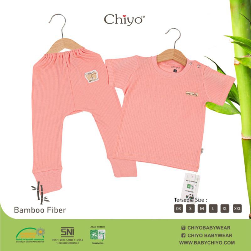 (CHIYO) SETELAN OBLONG PENDEK CELANA PANJANG BAMBOO POLOS