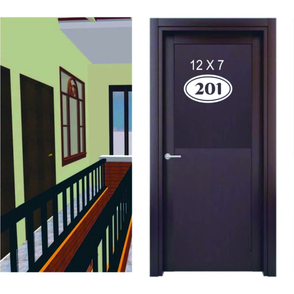 

STIKER PINTU NOMOR KAMAR STIKER CUTTING KOSAN PENGINAPAN HOTEL