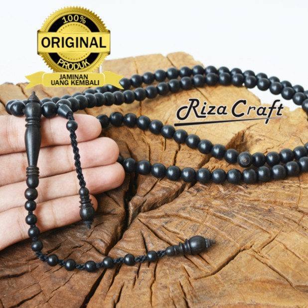 Tasbih Kayu Ebony Eboni Hitam Asli Sulawesi 99 Butir Kualitas Terbaik